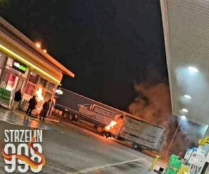 Groźny pożar na stacji benzynowej na autostradzie A4