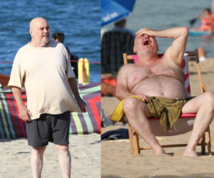 Marian Lichtman targał leżak ulicami Sopotu. Potem zdjął koszulkę i wyłożył się jak król. Po plaży chodził w skarpetkach!
