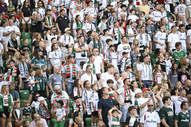 Legia Warszawa - Zagłębie Lubin: Zdjęcia kibiców