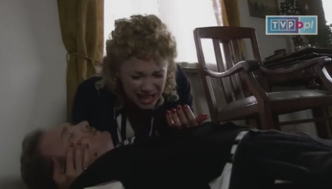 Czas honoru 6 sezon odc. 78. Emilia (Sonia Bohosiewicz), Karkowski (Bartłomiej Kasprzykowski)