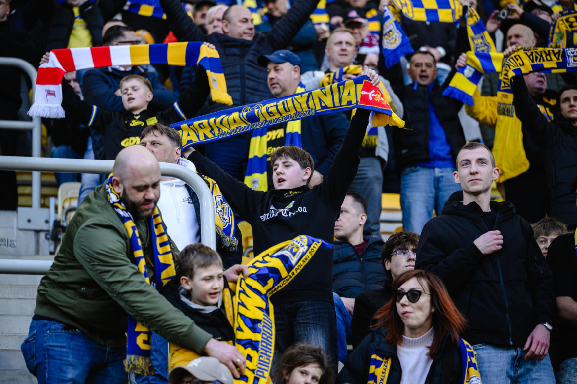 Arka Gdynia - Jagiellonia Białystok: Zdjęcia kibiców i zawodników z meczu 29. kolejki PKO BP Ekstraklasy