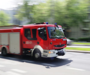 straż pożarna, wóz strażacki, pożar