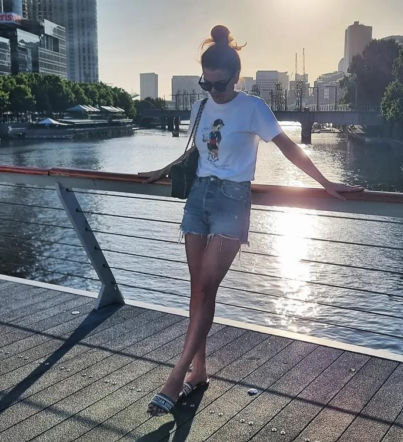 Agnieszka Radwańska na wakacjach