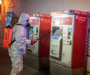 Tak dezynfekowano Warszawę wiosną 2020 roku