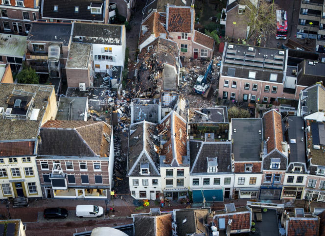 Dwa wybuchy i wielki pożar w centrum Utrechtu. Co najmniej jedna osoba ranna