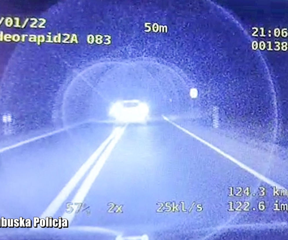 Szaleńcza ucieczka 22-latka przed lubuską policją zakończona na drzewie