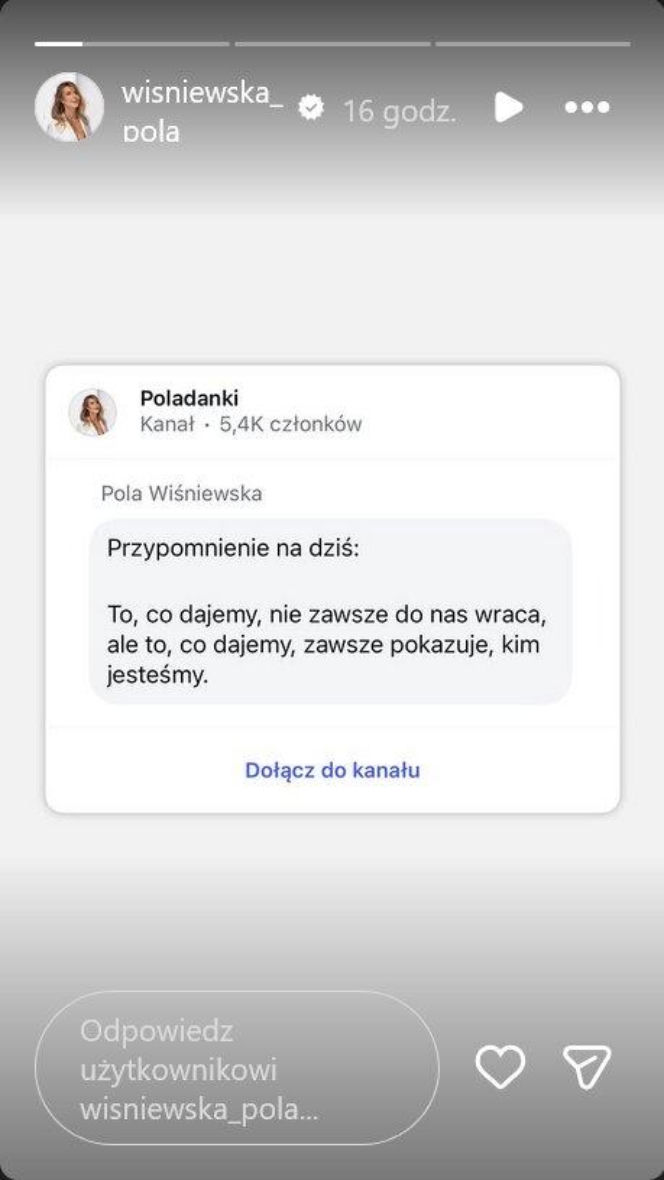 Rozpad małżeństwa Wiśniewskich! Pola przerwała milczenie w tajemniczym poście
