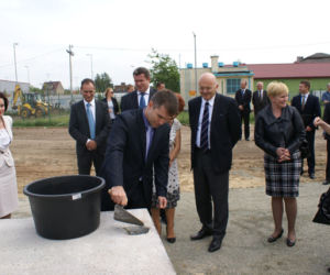 Uroczystość wmurowania kamienia węgielnego. Galeria Odrzańskie Ogrody