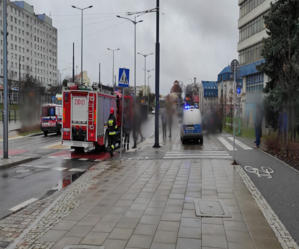Potrącenie przy dworcu w Olsztynie
