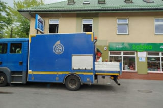 Zadymienie w budynku STBS przy ul. Starowiejskiej w Siedlcach