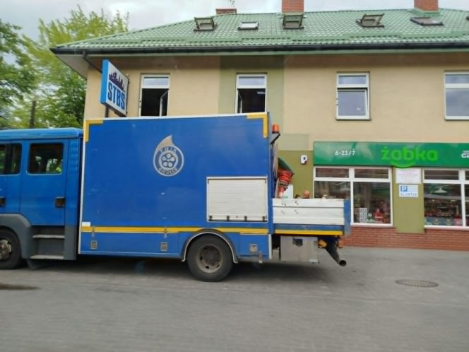 Zadymienie w budynku STBS przy ul. Starowiejskiej w Siedlcach