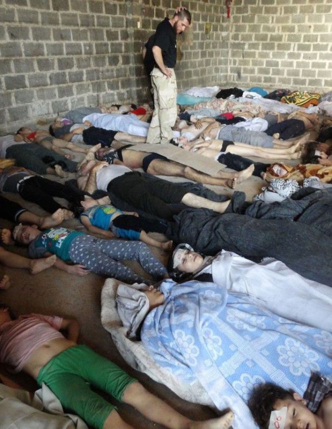 Syria, zagazowane ciała