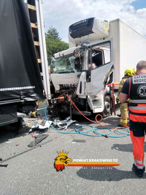 Wypadek na autostradzie A4. Zginął kierowca