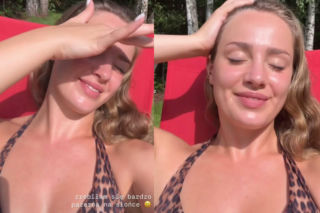 Wiktoria Gąsiewska smażyła się na słońcu w panterkowym bikini. Co za widoki!
