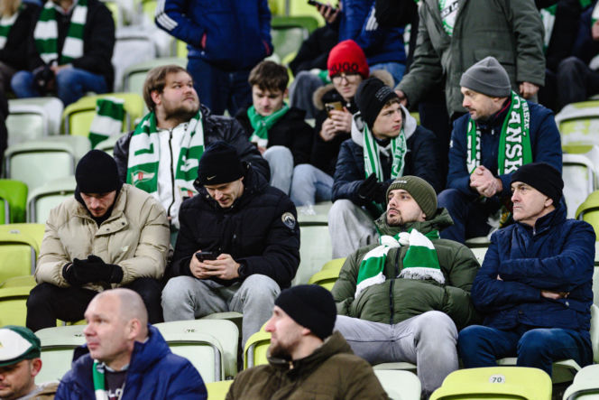 Lechia Gdańsk - Górnik Zabrze, zdjęcia kibiców i zawodników z meczu 18, kolejki PKO BP Ekstraklasy