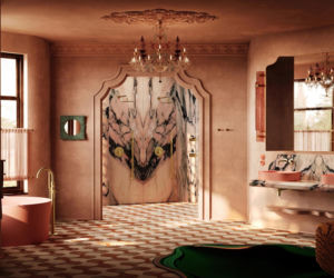 Różowa łazienka od Omnires