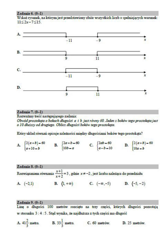 Matura próbna 2020 matematyka