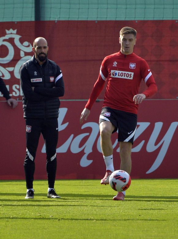Trening reprezentacji na stadionie Legii