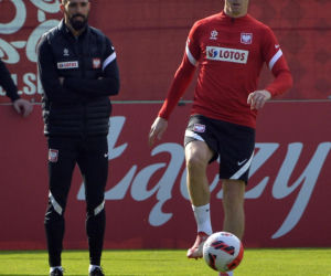 Trening reprezentacji na stadionie Legii