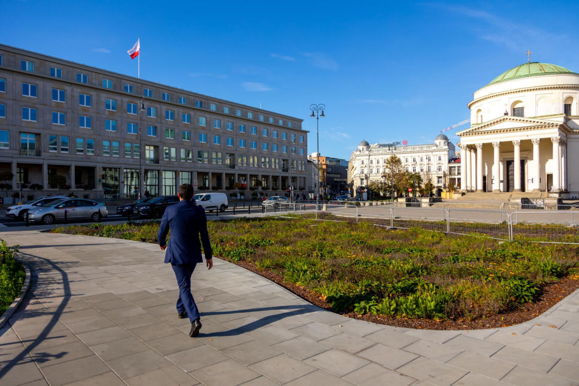 Zmodernizowany Plac Trzech Krzyży