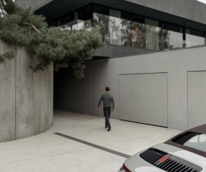 Dom wokół drzewa w Poznaniu. Betonowa willa projektu PL.architekci