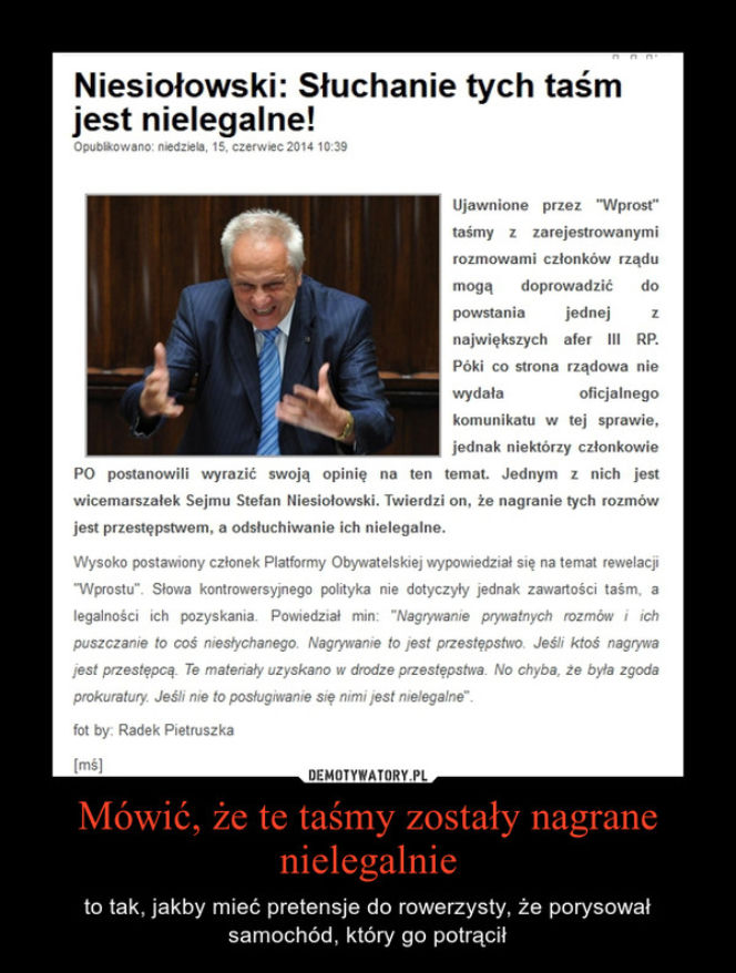 Afera taśmowa memy