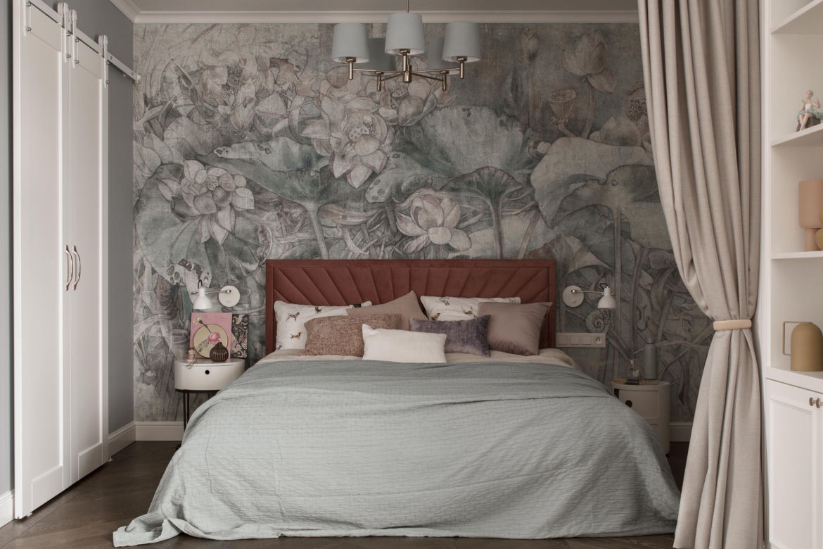 Sypialnia w stylu modern classic