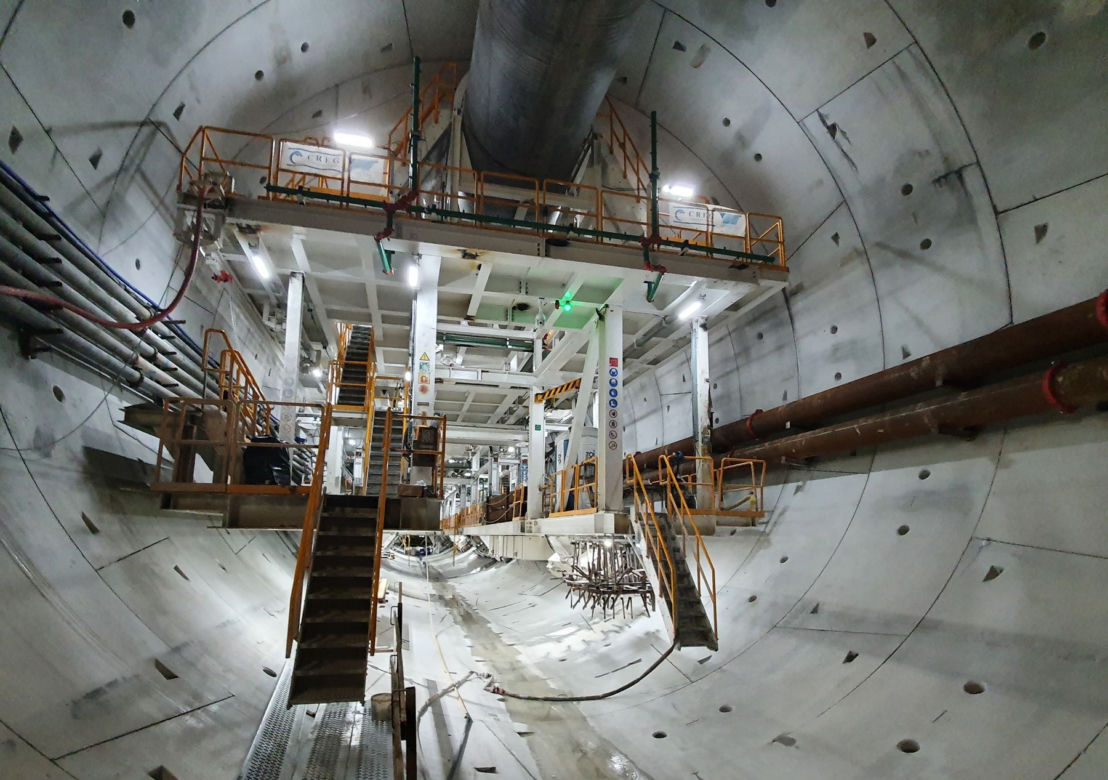 Budowa tunelu pod Świną - sierpień 2021