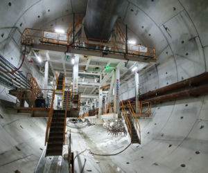 Budowa tunelu pod Świną - sierpień 2021
