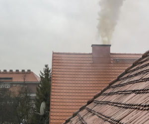 Pożar na wrocławskim Sępolnie we Wrocławiu 