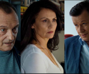 M jak miłość. Górecki (Wojciech Wysocki), Aleksandra (Małgorzata Pieczyńska), Grzegorz (Wojciech Majchrzak)