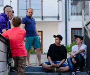 Przepis na życie 5 sezon odcinek 57 (odc. 5). Jerzy Knappe (Borys Szyc), Janek (Jan Cięciara)