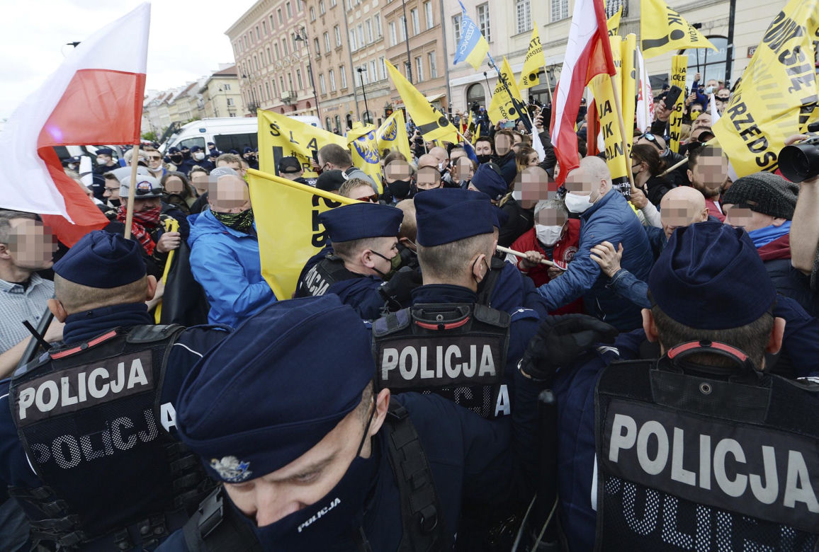 Protest przedsiębiorców w Warszawie