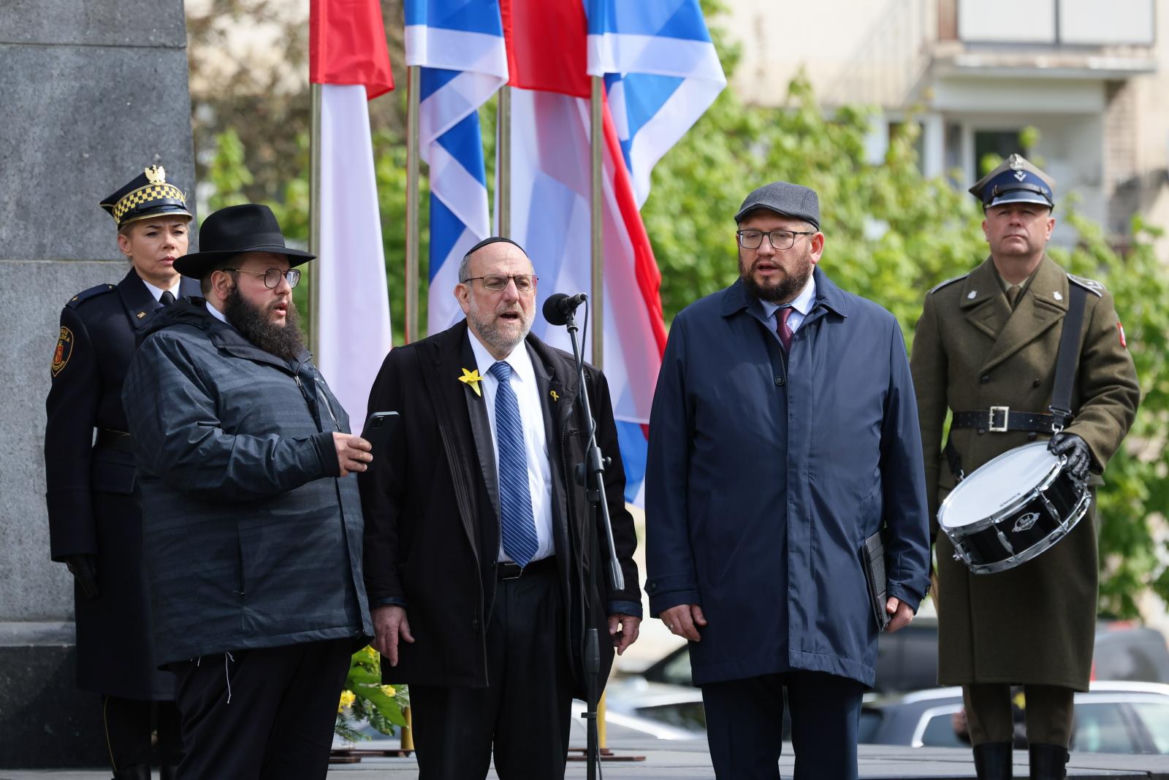 Oficjalne uroczystości z okazji 81. rocznicy wybuchu powstania w getcie warszawskim