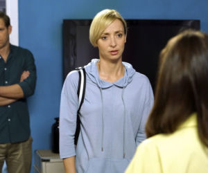 Barwy szczęścia, odc. 2158. Kasia (Katarzyna Glinka), Łukasz (Michał Rolnicki), Anita (Karolina Porcari)