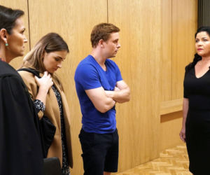 Barwy szczęścia, odcinek 2536: Klara (Olga Jankowska), Hubert (Marek Molak), Irena Adler (Małgorzata Krzysica), Sylwia Paszkowska (Olga Bończyk), 