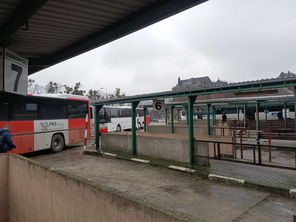 Budynek dworca PKS w Gdańsku