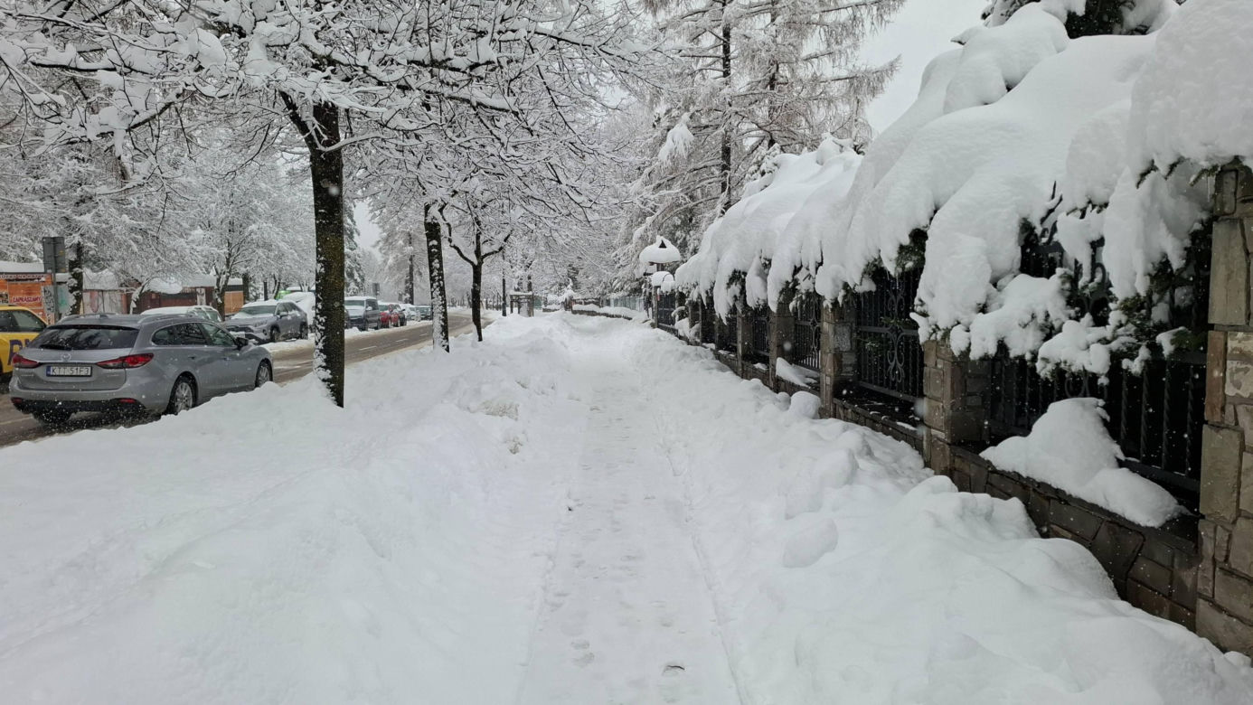 Atak zimy na Podhalu