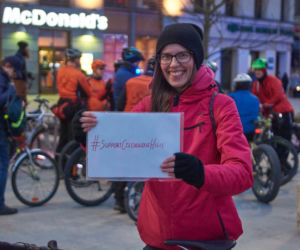 Rowerzyści i rolkarze razem! Referendalna Masa Krytyczna
