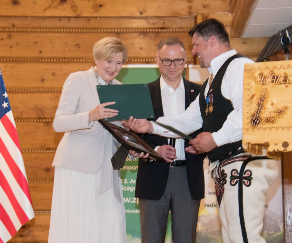 Duda został góralem! Został ugoszczony chlebem i solą, a potem przyjęty do ZPPA