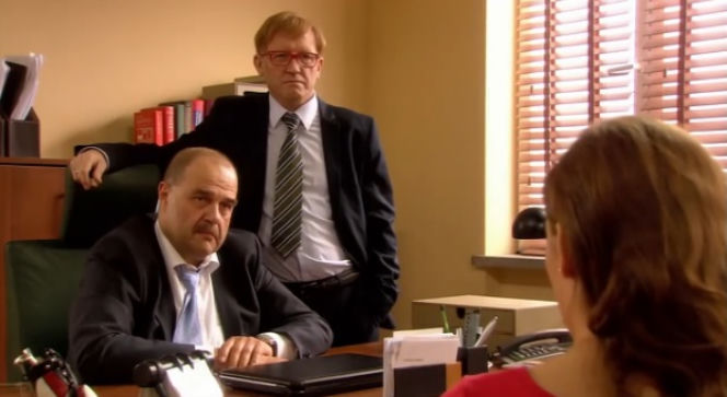 Ranczo 9 sezon odc. 116. Czerepach (Artur Barciś), senator Kozioł (Cezary Żak)