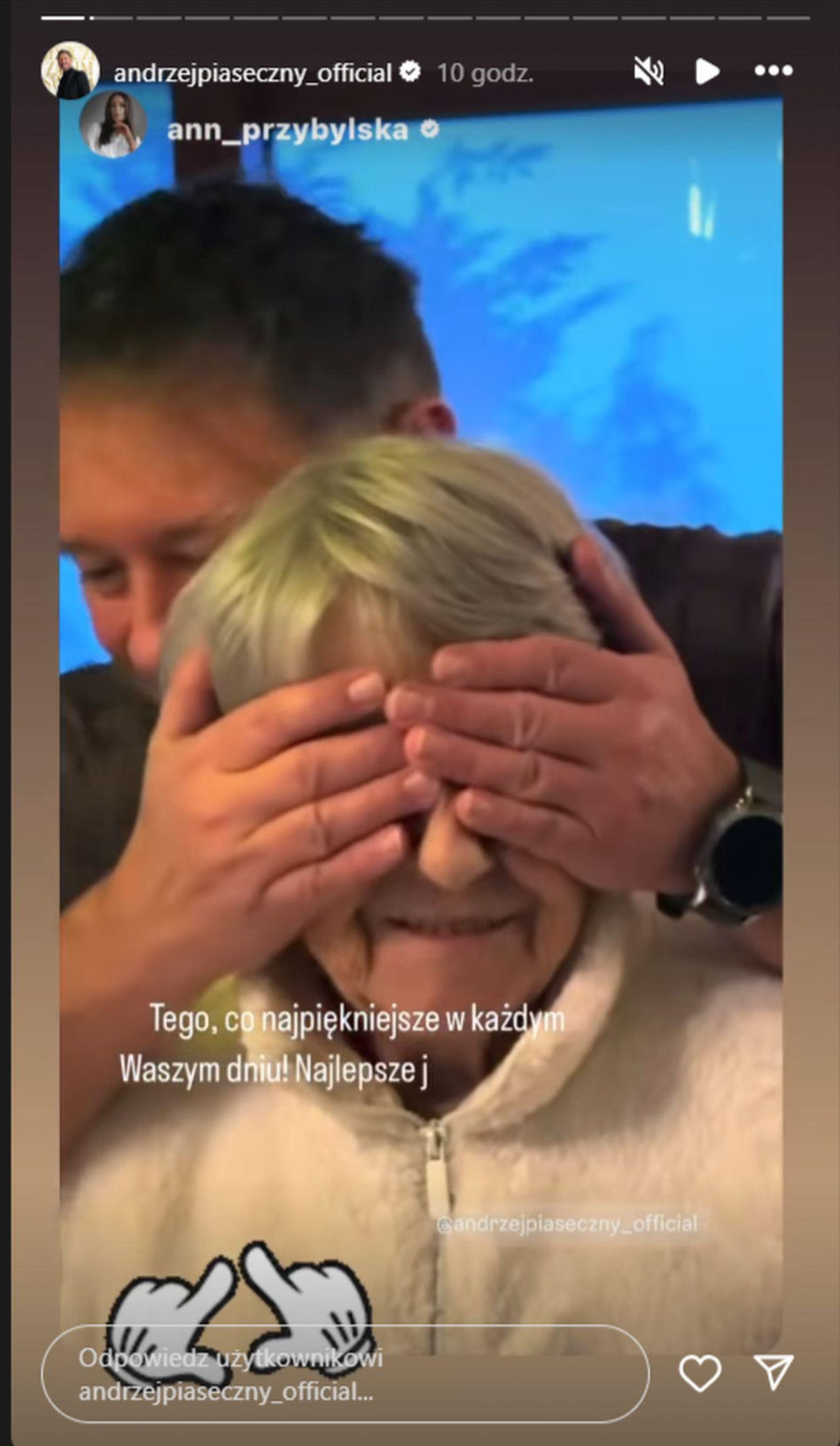 Andrzej Piaseczny skończył 54 lata. Świętował z mamą