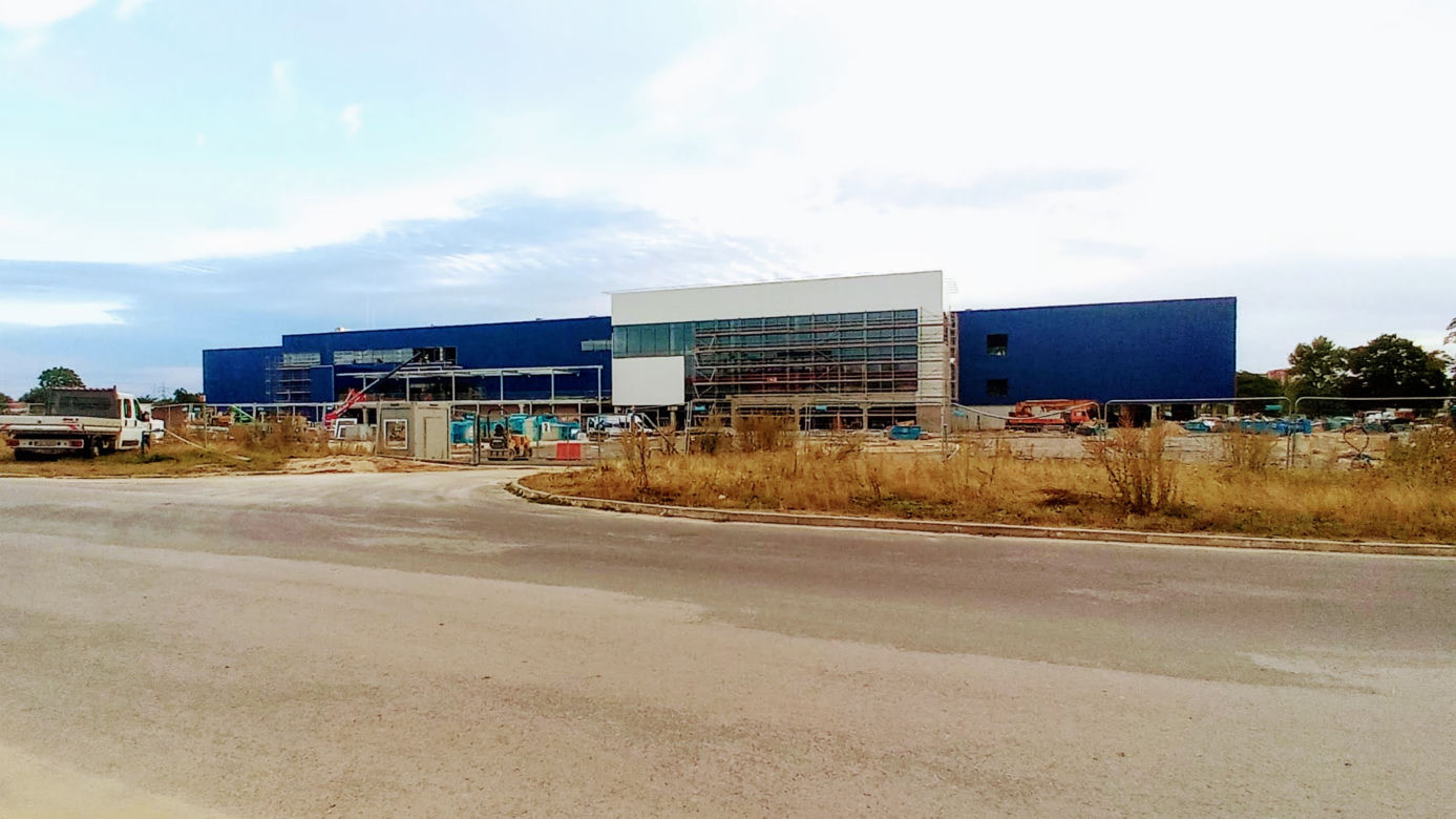 Budowa sklepu IKEA w Szczecinie - sierpień 2020