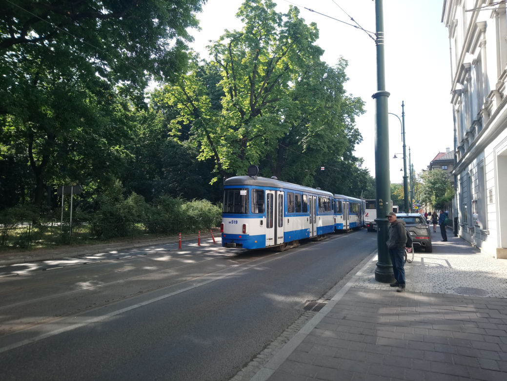 Wykolejenie tramwaju w centrum Krakowa 