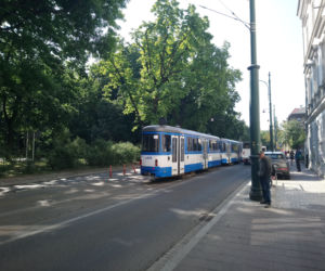 Wykolejenie tramwaju w centrum Krakowa 