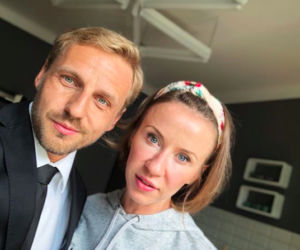 O mnie się nie martw. Marta (Katarzyna Ankudowicz), Krzysiek (Paweł Domagała)