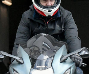 Hubert Urbański na motorze