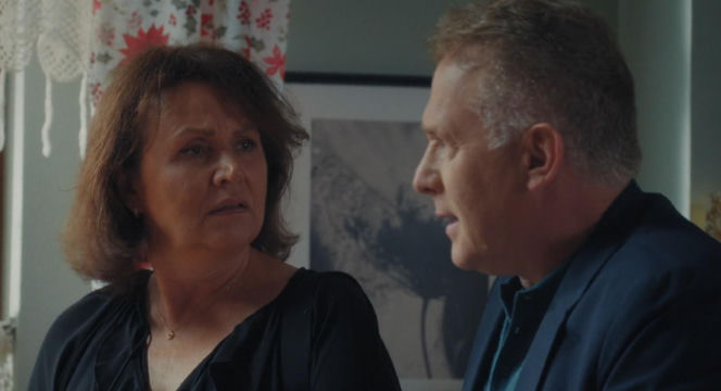 M jak miłość odc. 1908. Marysia (Małgorzata Pieńkowska), Artur Rogowski (Robert Moskwa)