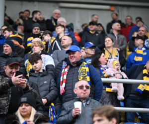 Arka Gdynia - Widzew Łódź: Zdjęcia kibiców i zawodników z meczu 25. kolejki PKO BP Ekstraklasy