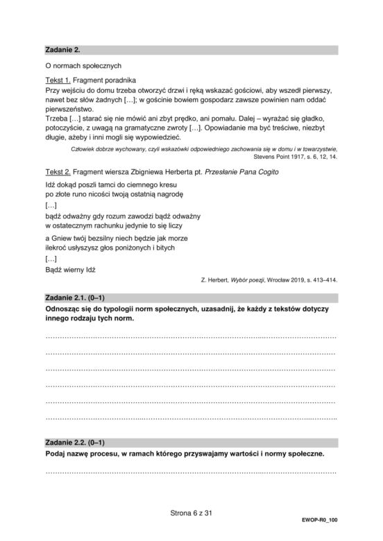 Matura 2025: WOS poziom rozszerzony 13.05.2025. ARKUSZE CKE [Formuła 2015]	